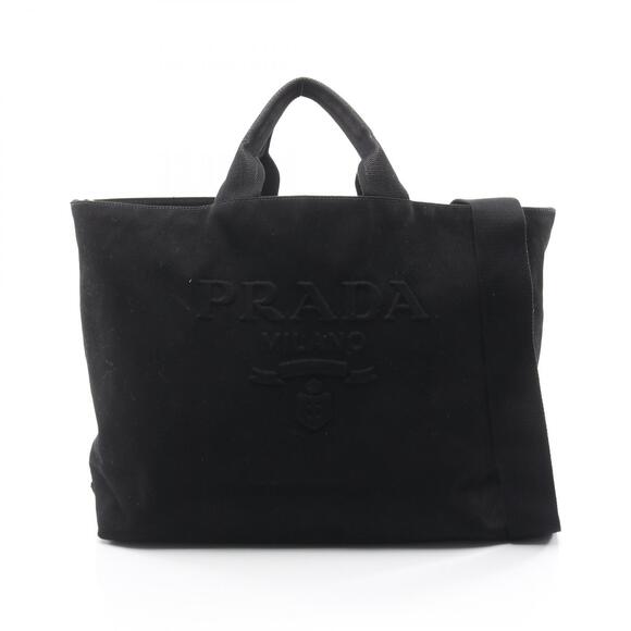 Prada Handbags - Prada Drill Tote Bag Canvas Black